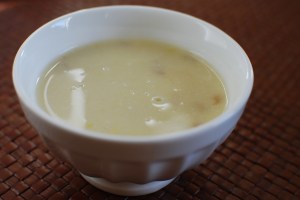 We're in a cold snap, so I enjoyed this soup hot, but it's also delicious chilled.
