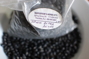 I picked up these dried beans at a farmer's market last fall. 