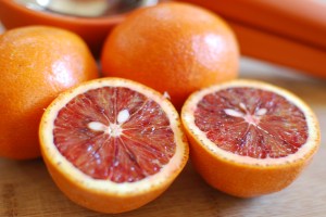 Blood oranges lend a terrific tart-sweet zap to the deep, dark greens that dominate our region's late-winter CSA shares.